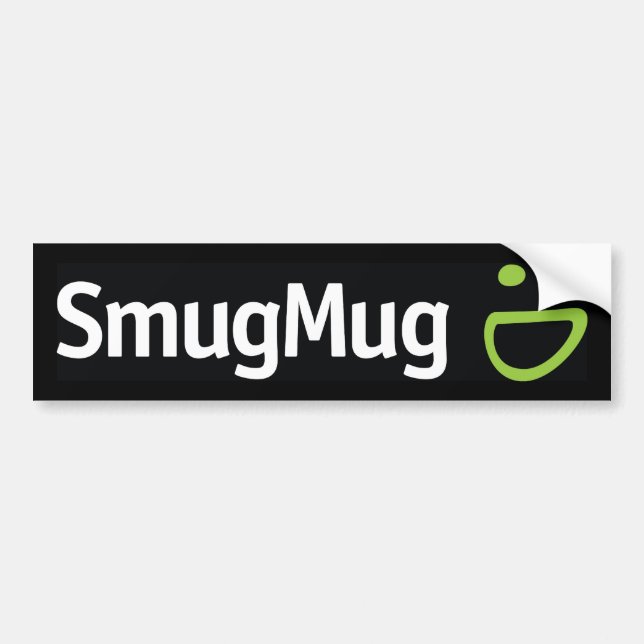 Adesivo Para Carro Autocolante no vidro traseiro de SmugMug (Frente)