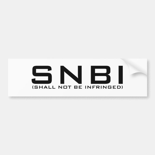 Adesivo Para Carro Autocolante no vidro traseiro de SNBI (Frente)