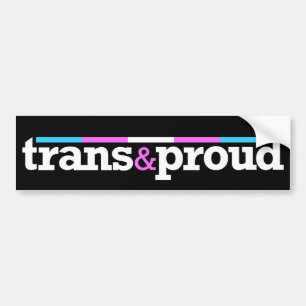 Adesivo Para Carro Autocolante no vidro traseiro de Trans&proud
