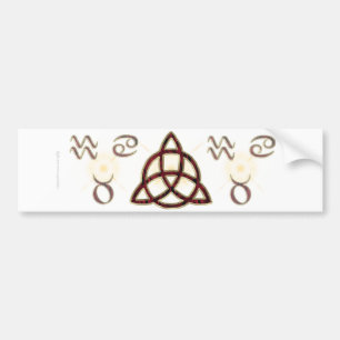 Adesivo Para Carro Autocolante no vidro traseiro de Triquetra
