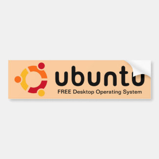 Adesivo Para Carro Autocolante no vidro traseiro de Ubuntu