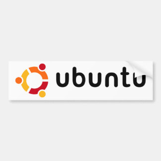 Adesivo Para Carro Autocolante no vidro traseiro de Ubuntu