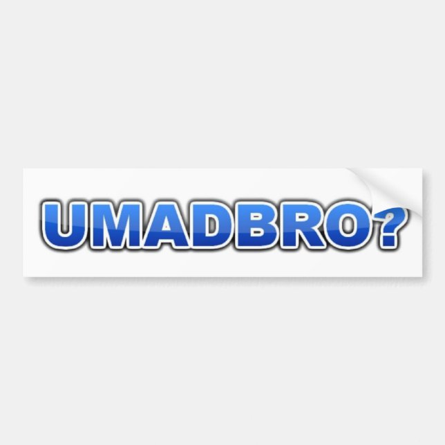 Adesivo Para Carro Autocolante no vidro traseiro de UMADBRO (Frente)