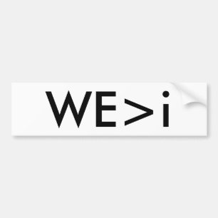 Adesivo Para Carro Autocolante no vidro traseiro de WE>i
