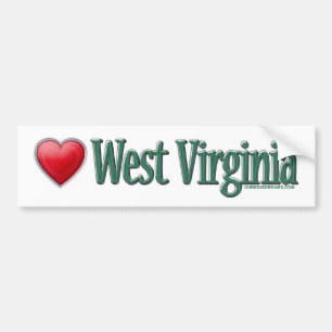 Adesivo Para Carro Autocolante no vidro traseiro de West Virginia do