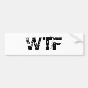 Adesivo Para Carro Autocolante no vidro traseiro de WTF