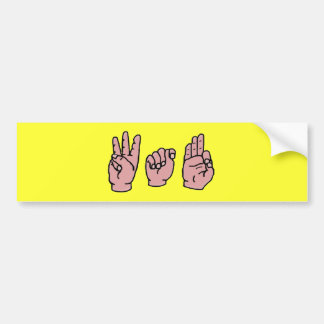 Adesivo Para Carro Autocolante no vidro traseiro de WTF