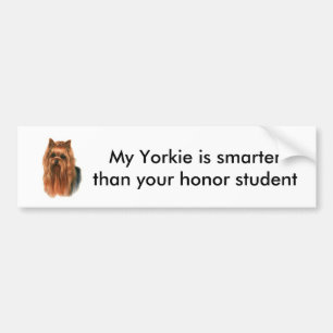 Adesivo Para Carro Autocolante no vidro traseiro de Yorkie