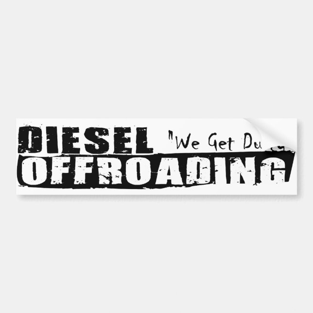 Adesivo Para Carro Autocolante no vidro traseiro diesel de Offroading (Frente)