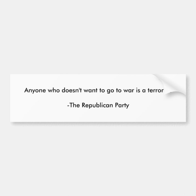 Adesivo Para Carro Autocolante no vidro traseiro do anti republicano (Frente)