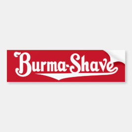 Adesivo Para Carro Autocolante no vidro traseiro do Burma-Shave