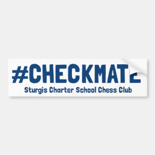 Adesivo Para Carro Autocolante no vidro traseiro do #Checkmate