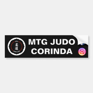 Adesivo Para Carro Autocolante no vidro traseiro do clube do judo de