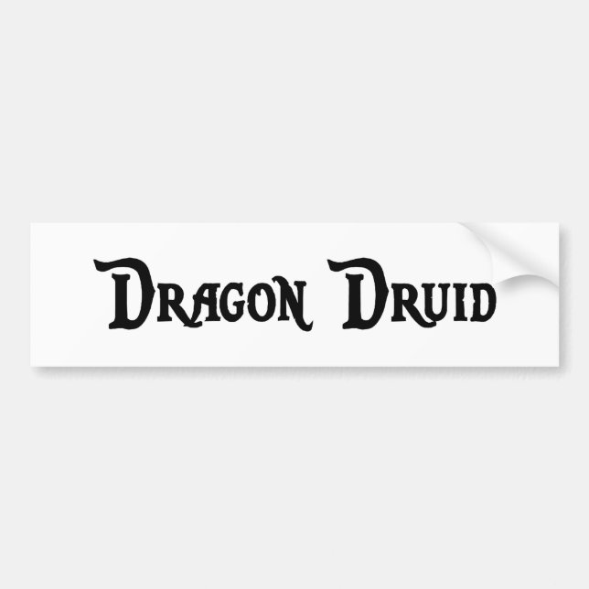 Adesivo Para Carro Autocolante no vidro traseiro do Druid do dragão (Frente)