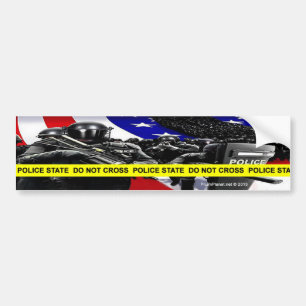Adesivo Para Carro Autocolante no vidro traseiro do estado policial