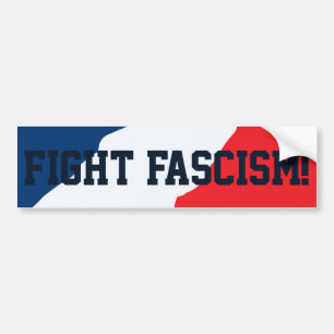 Adesivo Para Carro Autocolante no vidro traseiro do fascismo da luta