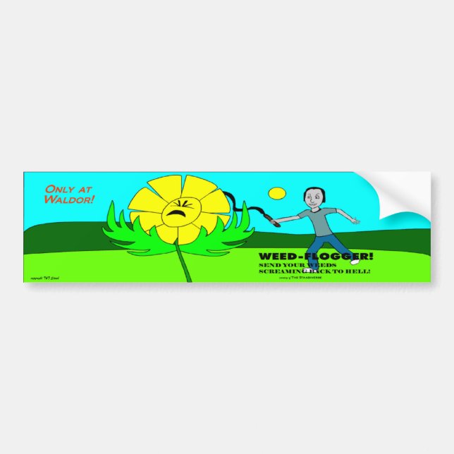 Adesivo Para Carro Autocolante no vidro traseiro do Flogger da erva (Frente)