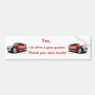 Adesivo Para Carro Autocolante no vidro traseiro do Gass-Guzzler