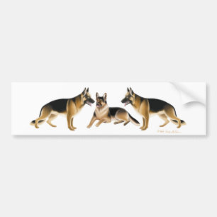 Adesivo Para Carro Autocolante no vidro traseiro do german shepherd