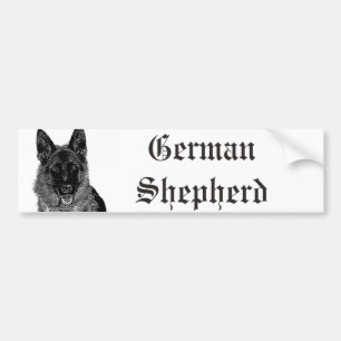 Adesivo Para Carro Autocolante no vidro traseiro do german shepherd