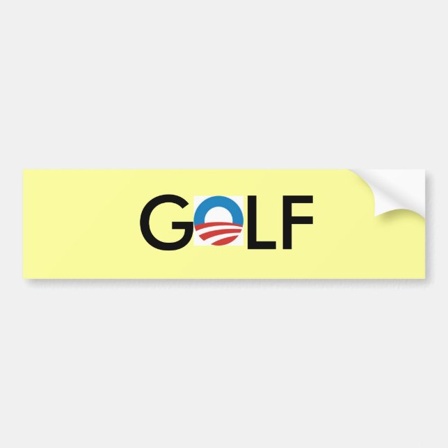 Adesivo Para Carro autocolante no vidro traseiro do golfe de obama (Frente)