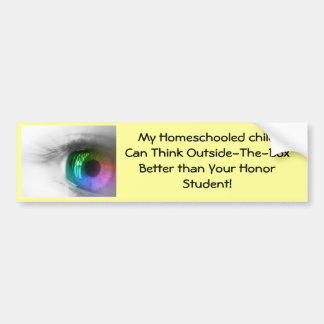 Adesivo Para Carro autocolante no vidro traseiro do homeschool