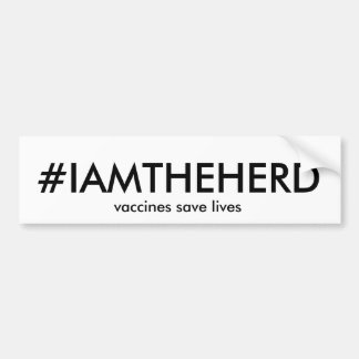 Adesivo Para Carro autocolante no vidro traseiro do #IAMTHEHERD