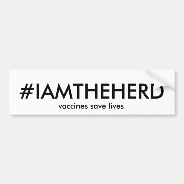 Adesivo Para Carro autocolante no vidro traseiro do #IAMTHEHERD (Frente)