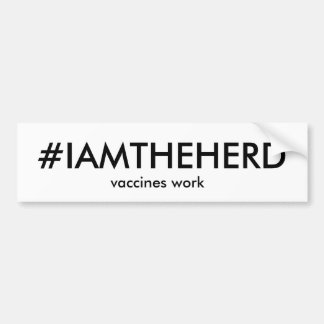 Adesivo Para Carro autocolante no vidro traseiro do #IAMTHEHERD