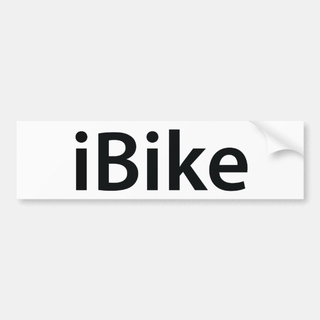 Adesivo Para Carro autocolante no vidro traseiro do iBike (Frente)
