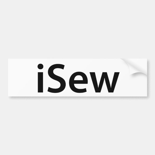 Adesivo Para Carro autocolante no vidro traseiro do iSew (Frente)