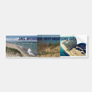 Adesivo Para Carro Autocolante no vidro traseiro do Lago Michigan