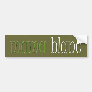 Adesivo Para Carro Autocolante no vidro traseiro do Mama Blanc