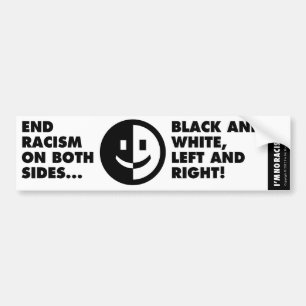 Adesivo Para Carro Autocolante no vidro traseiro do racismo do fim