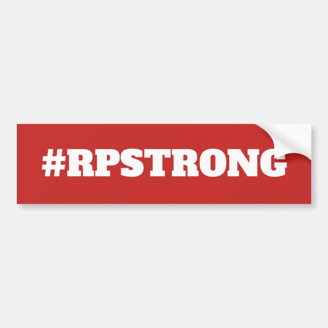 Adesivo Para Carro Autocolante no vidro traseiro do #RPSTRONG (Frente)
