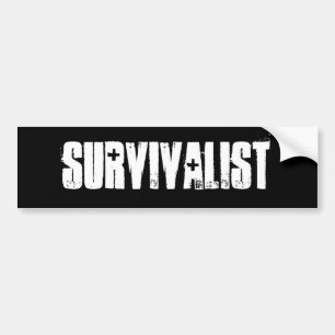 Adesivo Para Carro autocolante no vidro traseiro do survivalist