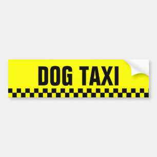Adesivo Para Carro Autocolante no vidro traseiro do táxi do cão