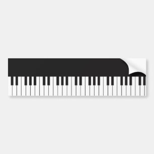 Adesivo Para Carro Autocolante no vidro traseiro do teclado de piano