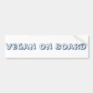 Adesivo Para Carro Autocolante no vidro traseiro do Vegan a bordo