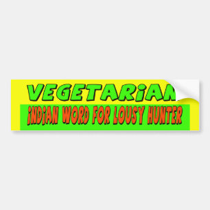 Adesivo Para Carro Autocolante no vidro traseiro do vegetariano
