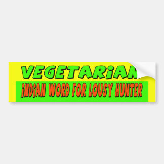 Adesivo Para Carro Autocolante no vidro traseiro do vegetariano