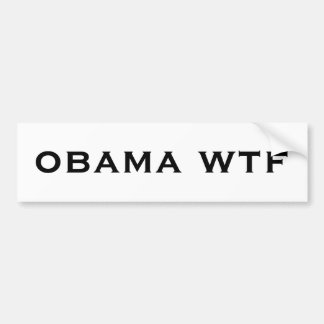Adesivo Para Carro autocolante no vidro traseiro do wtf de obama