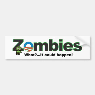 Adesivo Para Carro Autocolante no vidro traseiro do zombi de Obama