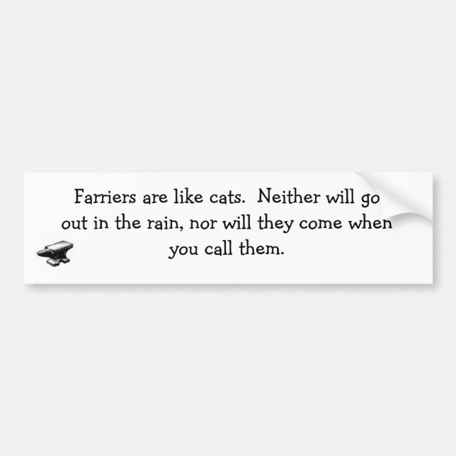 Adesivo Para Carro Autocolante no vidro traseiro dos Farriers e dos (Frente)
