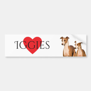 Adesivo Para Carro Autocolante no vidro traseiro dos galgos italianos