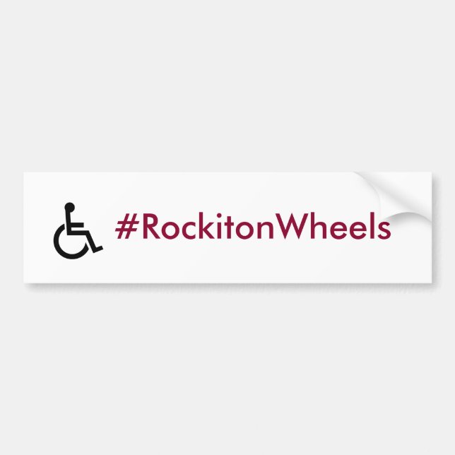 Adesivo Para Carro Autocolante no vidro traseiro dos #RockitonWheels (Frente)