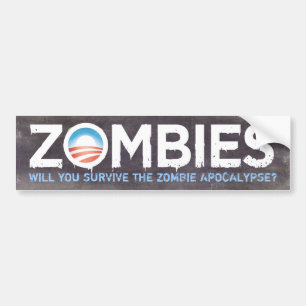 Adesivo Para Carro Autocolante no vidro traseiro dos zombis de Obama