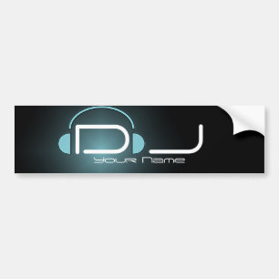Adesivo Para Carro Autocolante no vidro traseiro elegante do DJ com