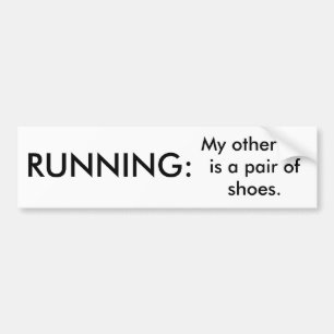 Adesivo Para Carro Autocolante no vidro traseiro engraçado Running