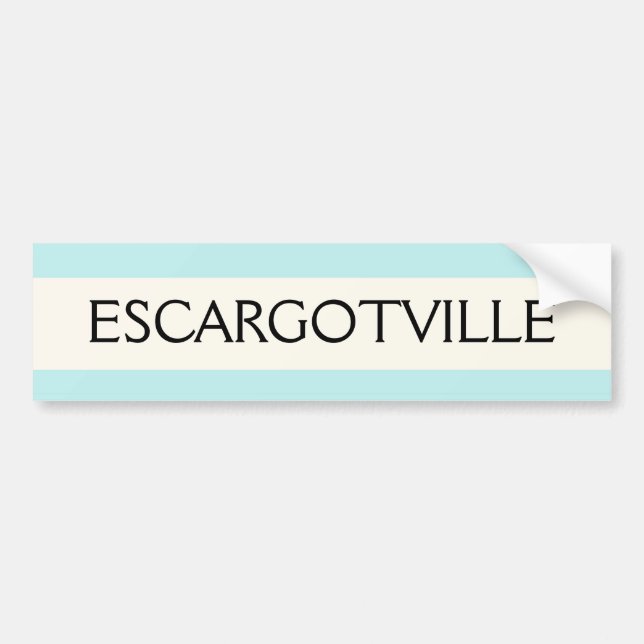 ADESIVO PARA CARRO AUTOCOLANTE NO VIDRO TRASEIRO - ESCARGOTVILLE (Frente)